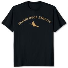 DOOM OVER ATHENS - Savvato 11-12-2010 (Light Brown Logo) T-SHIRT