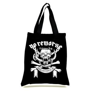 NO REMORSE RECORDS REUSABLE FABRIC BAG - VINYL SIZED (NEW) 	NO REMORSE RECORDS REUSABLE FABRIC BAG - VINYL SIZED (NEW)