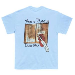 BLACK SABBATH - Born Again Tour 1983 (Light Blue) T-SHIRT
