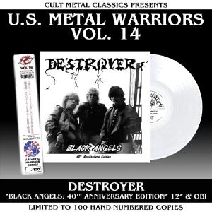 DESTROYER - Black Angels (Ltd 100 / U.S. Metal Warriors Vol. 14, White, Hand-Numbered, OBI) 12" DESTROYER - Black Angels (Ltd 100 / U.S. Metal Warriors Vol. 14, White, Hand-Numbered, OBI) 12"