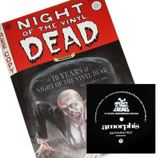 AMORPHIS - Separated (Ltd 999 / Hand-Numbered with the book "10 Years of Night of the Vinyl Dead") BOOK/7" FLEXI